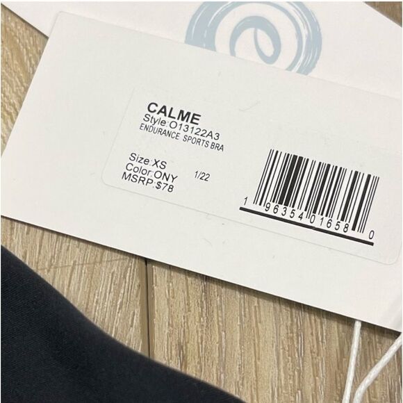 Johnny Was Calme Endurance Sports Bra In Onyx - Picture 7 of 8